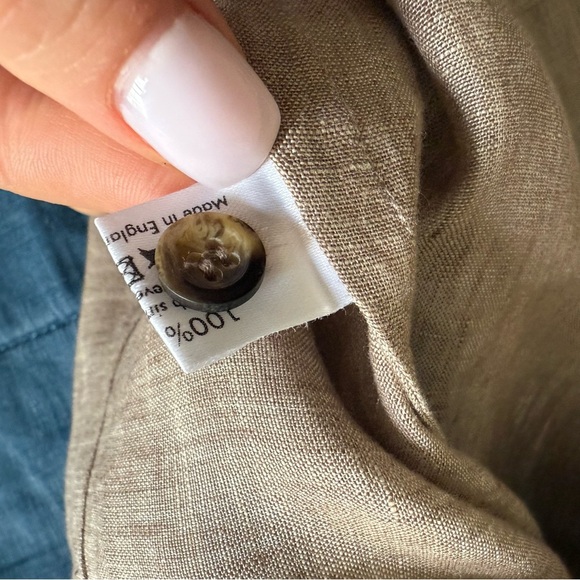 Eskandar 100% Linen Tank-Top Size 0 - Picture 8 of 9